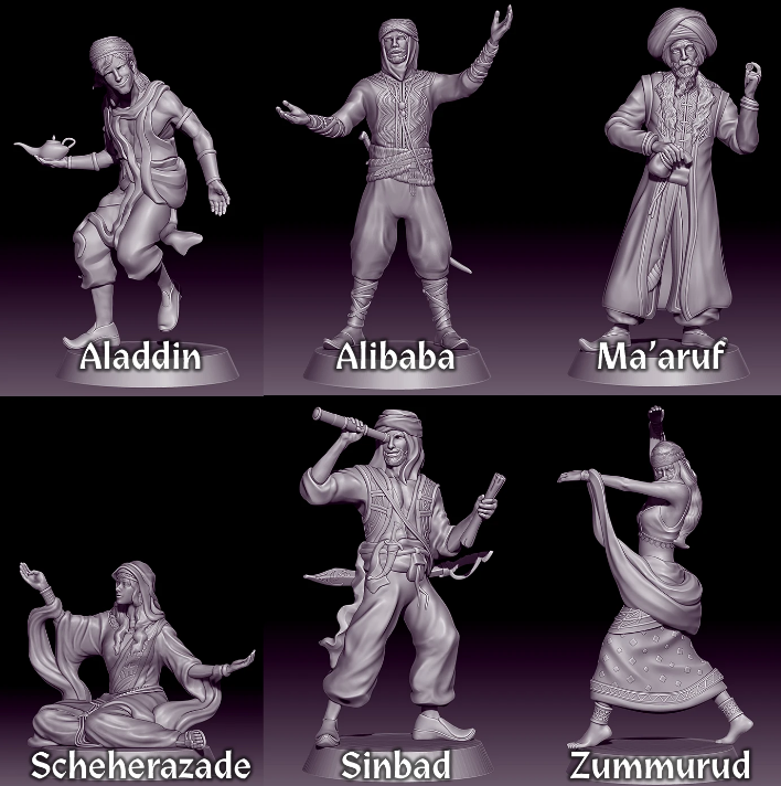 Tales of Arabian Nights: Character Miniatures (Pre-Order)