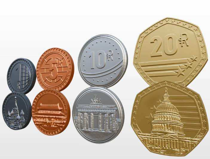 World Order - Metal Coins (Pre-Order)