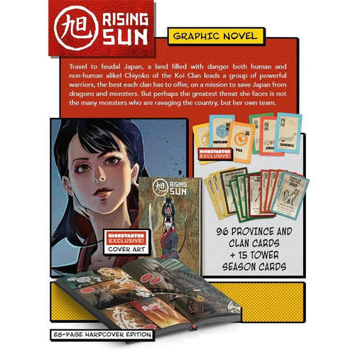 Rising Sun Graphic Novel plus promos kickstarter exclusive image