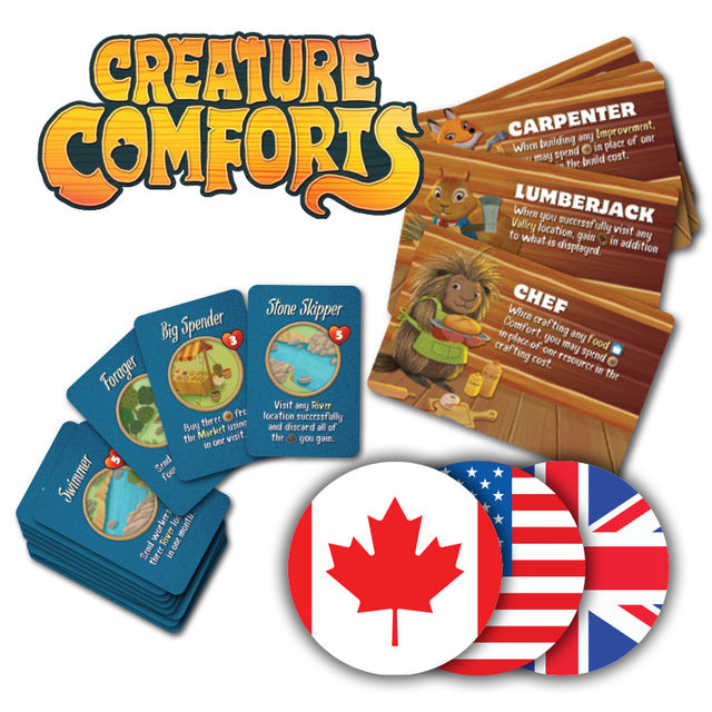 Creature Comforts Dice Tower Promo Cards (Pre-Order)
