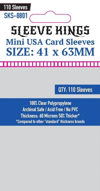 Sleeve Kings Mini USA Card Sleeves - (SKS-8801)
